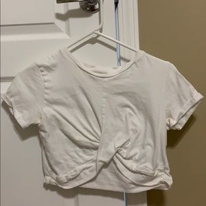 Very small white  crop top